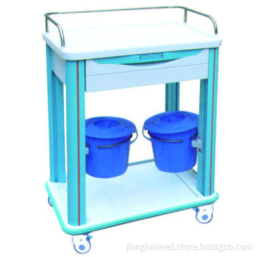 Medical trolley for treatment, made of ABS plastic, CE/ISO 9001 and 13485 certified